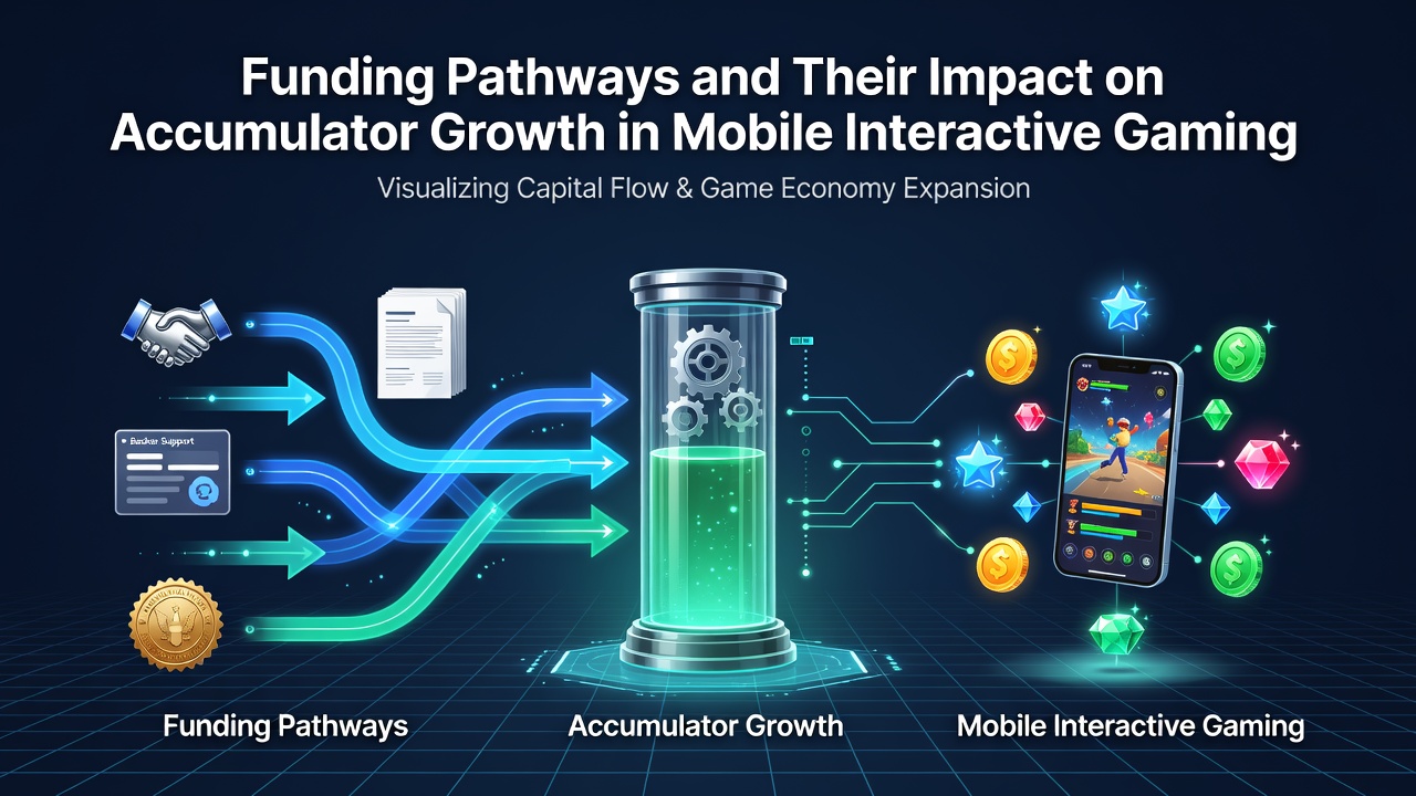 Analytics dashboard displaying accumulator growth trends linked to different funding sources in mobile gaming