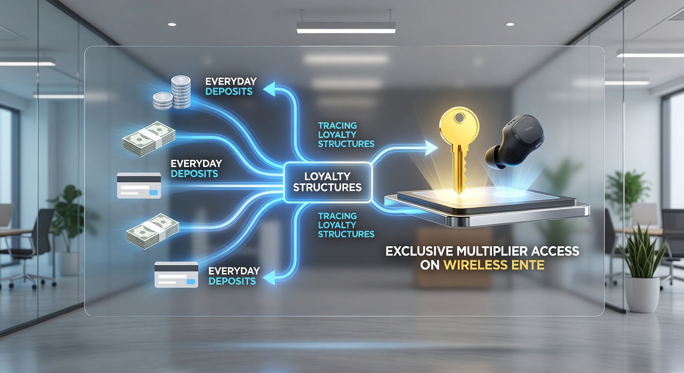 Mobile interface screenshot illustrating multiplier activation linked to loyalty tier status on a wireless entertainment app