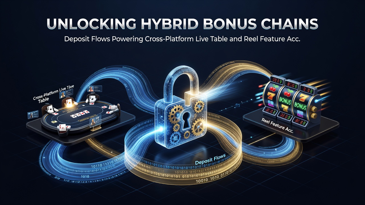 Cross-platform live table and reel feature access powered by deposit chains